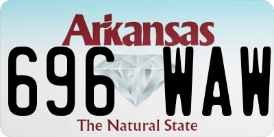 AR license plate 696WAW
