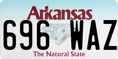 AR license plate 696WAZ
