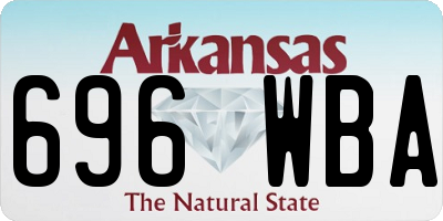 AR license plate 696WBA