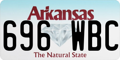 AR license plate 696WBC