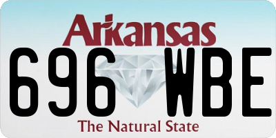 AR license plate 696WBE