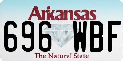 AR license plate 696WBF