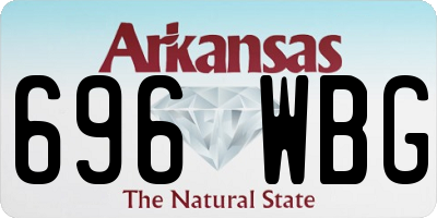AR license plate 696WBG
