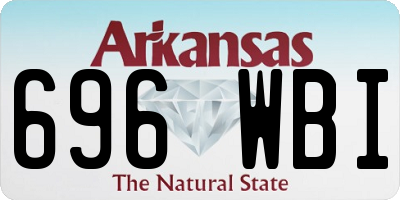 AR license plate 696WBI