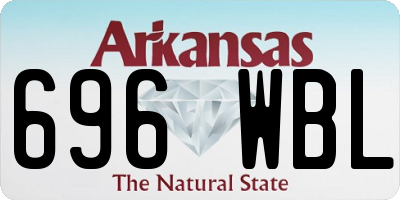 AR license plate 696WBL