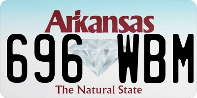 AR license plate 696WBM