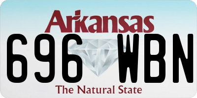 AR license plate 696WBN