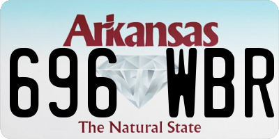 AR license plate 696WBR