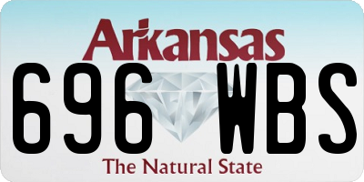 AR license plate 696WBS