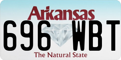 AR license plate 696WBT