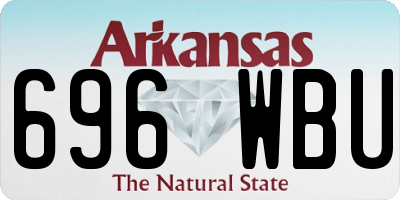 AR license plate 696WBU