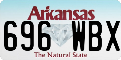 AR license plate 696WBX