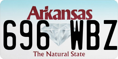 AR license plate 696WBZ