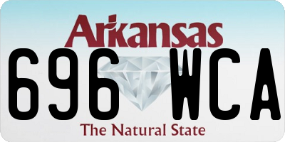 AR license plate 696WCA
