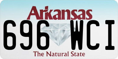 AR license plate 696WCI