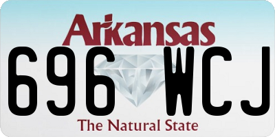 AR license plate 696WCJ