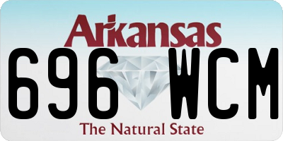 AR license plate 696WCM