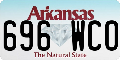 AR license plate 696WCO