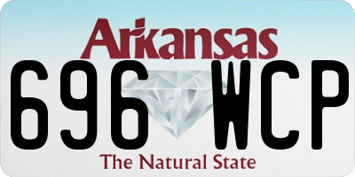 AR license plate 696WCP