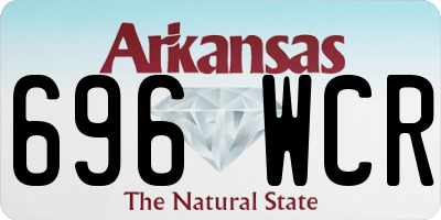 AR license plate 696WCR