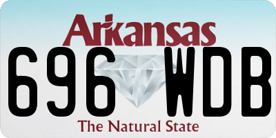 AR license plate 696WDB