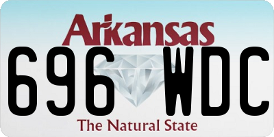 AR license plate 696WDC