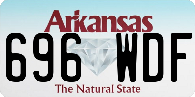 AR license plate 696WDF