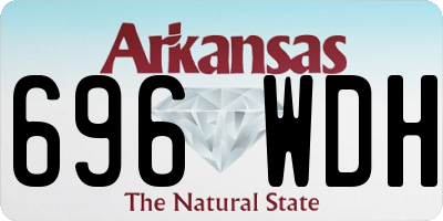AR license plate 696WDH