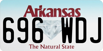 AR license plate 696WDJ