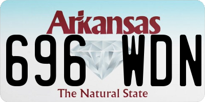 AR license plate 696WDN