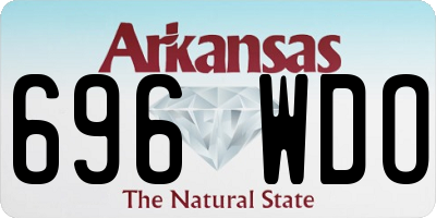 AR license plate 696WDO