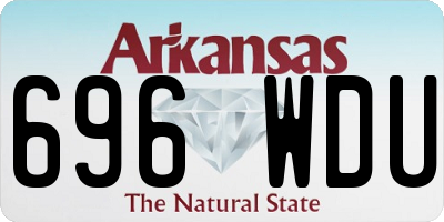 AR license plate 696WDU