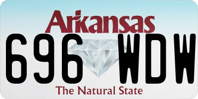 AR license plate 696WDW