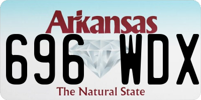 AR license plate 696WDX