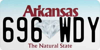 AR license plate 696WDY
