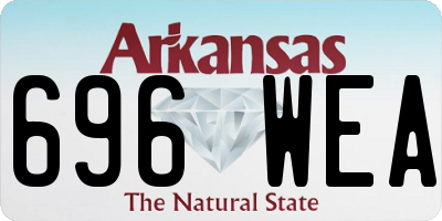 AR license plate 696WEA