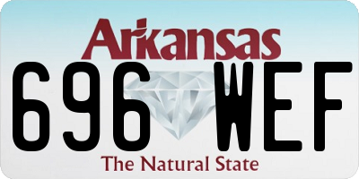 AR license plate 696WEF