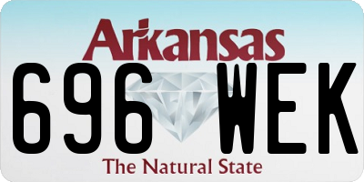 AR license plate 696WEK