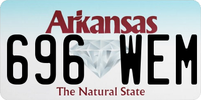 AR license plate 696WEM