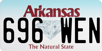AR license plate 696WEN