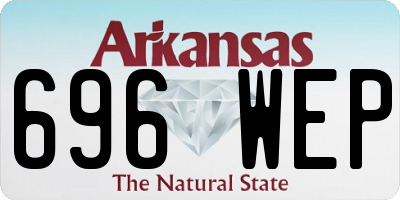 AR license plate 696WEP