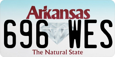 AR license plate 696WES