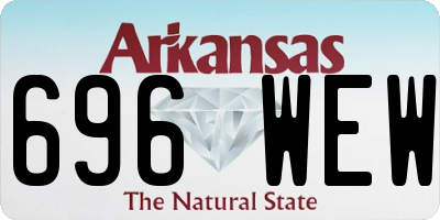AR license plate 696WEW
