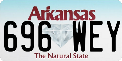 AR license plate 696WEY