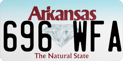 AR license plate 696WFA