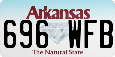 AR license plate 696WFB