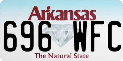 AR license plate 696WFC