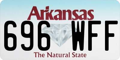 AR license plate 696WFF