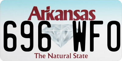 AR license plate 696WFO