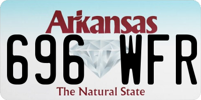 AR license plate 696WFR